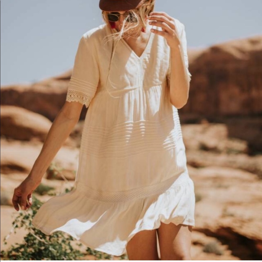 RAGA Cream Boho Dress
